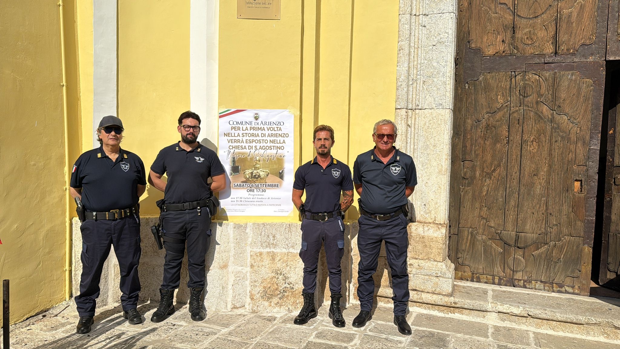 Team Italsecurity in presidio presso un accesso istituzionale